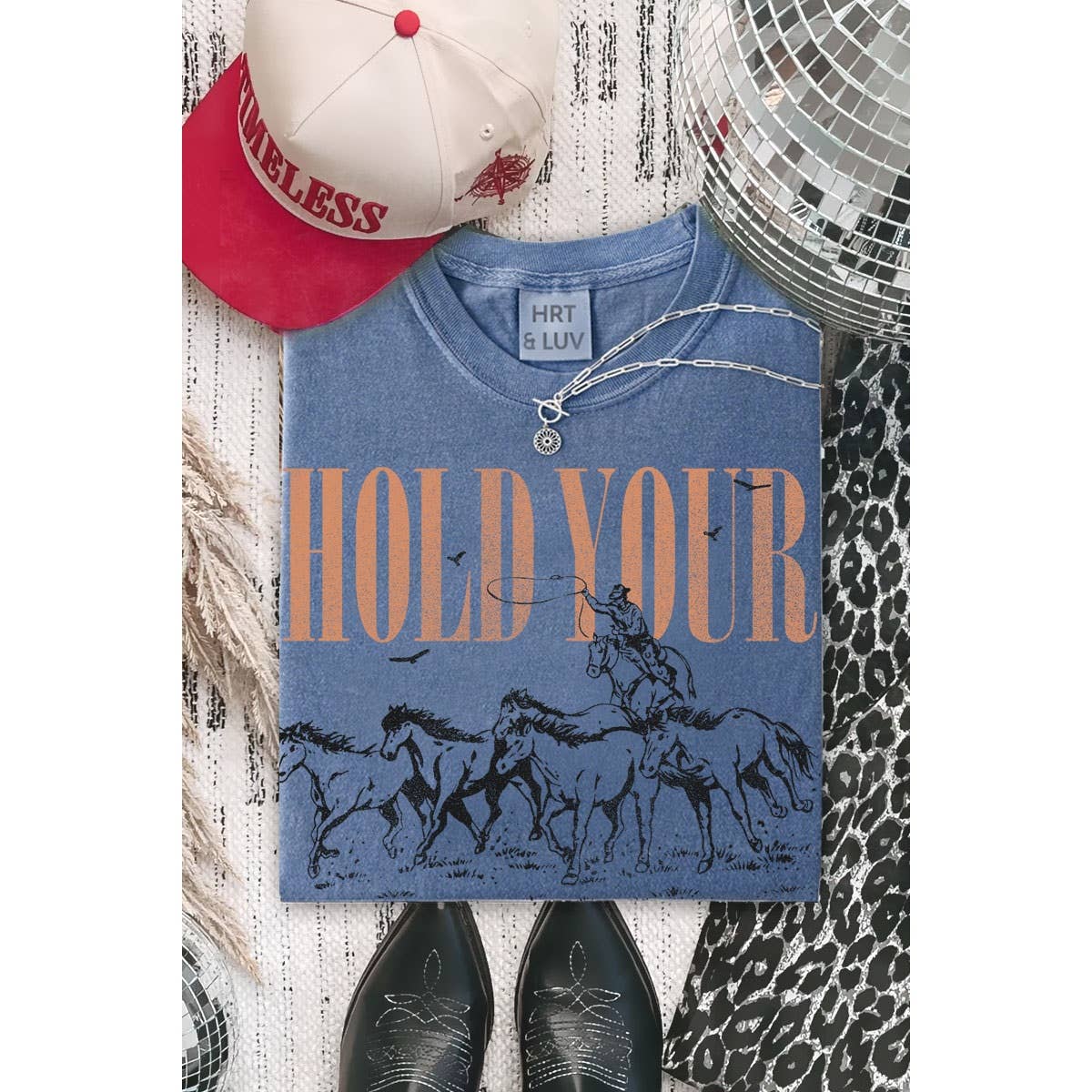 HOLD YOUR WAIT ON THE LORD MINERAL GRAPHIC TEE