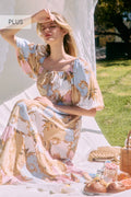 Plus Printed Maxi Dress