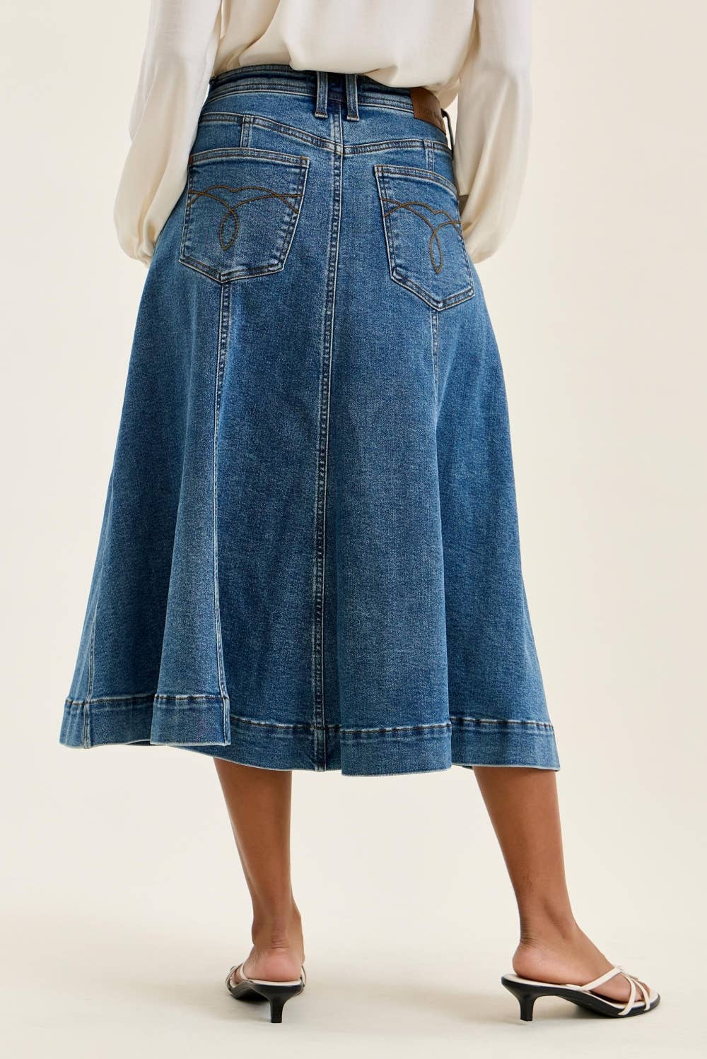 High Waisted Lasso Skirt Medium Stone - Judy Blue