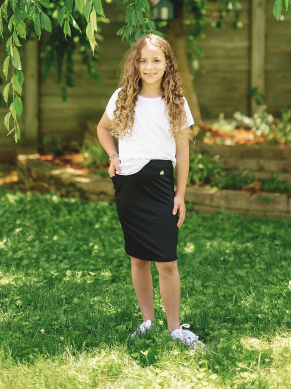 Snoga Girl’s Modest Fit Skort - Black