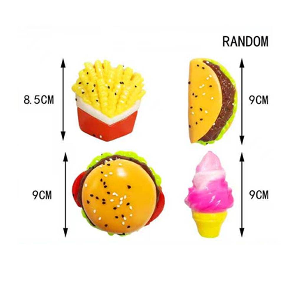 18PCS - Assorted Fast Food Squeeze Squishy Stress Relief Toy