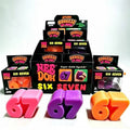 CWMM14330-67 NUMBER SQUISHY STRESS RELIEF FIDGET TOY