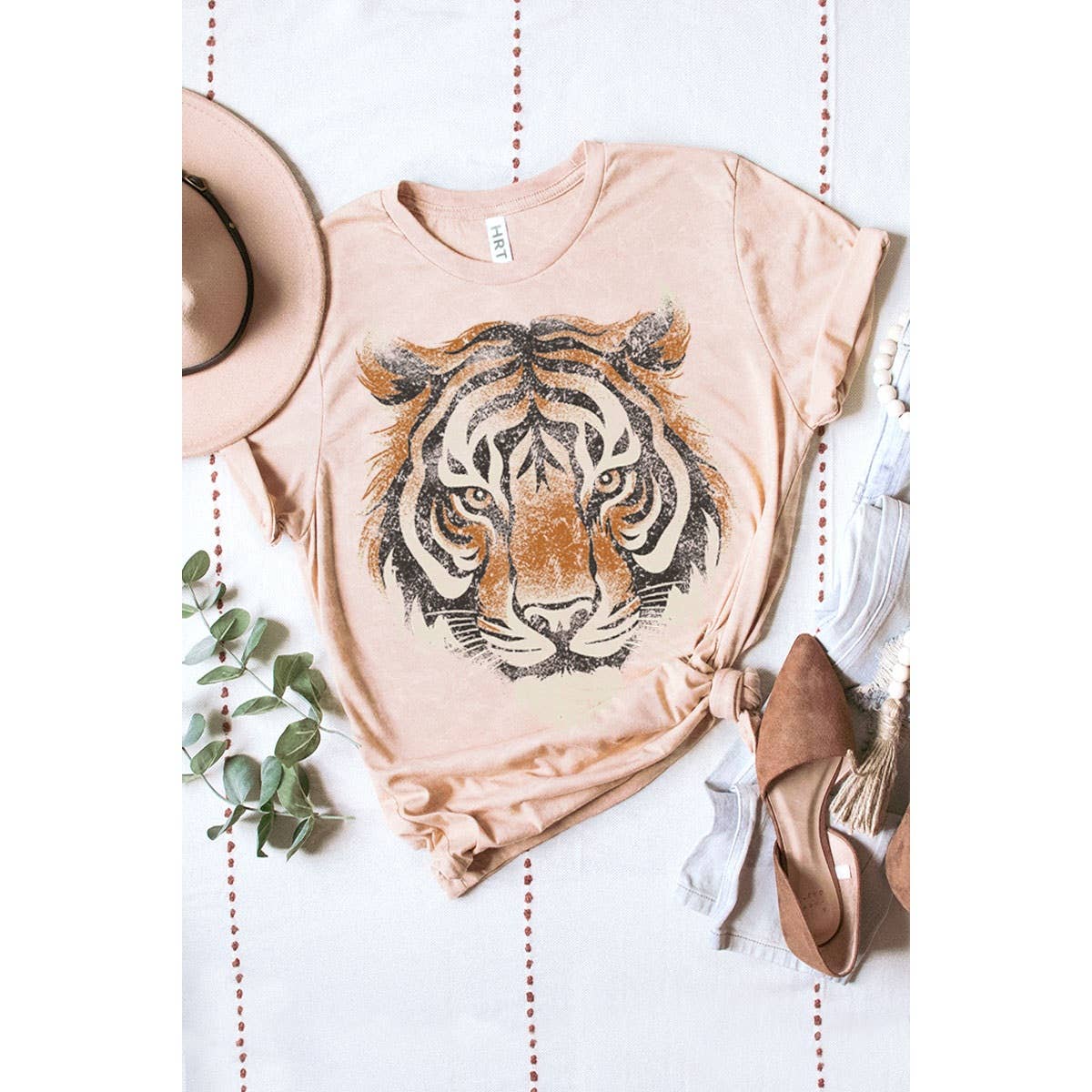 TIGER BIG FACE MINERAL GRAPHIC TEE