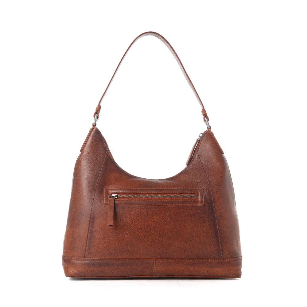 Myra Zidana Marlowe Dusk Veg Tanned Leather Bag in Western Wine