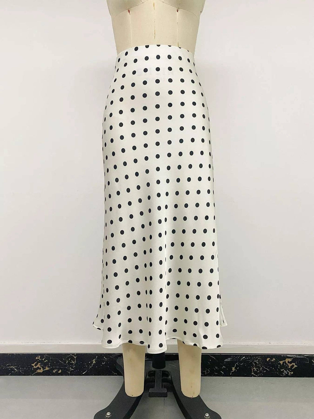 Polka Dot Midi Skirt